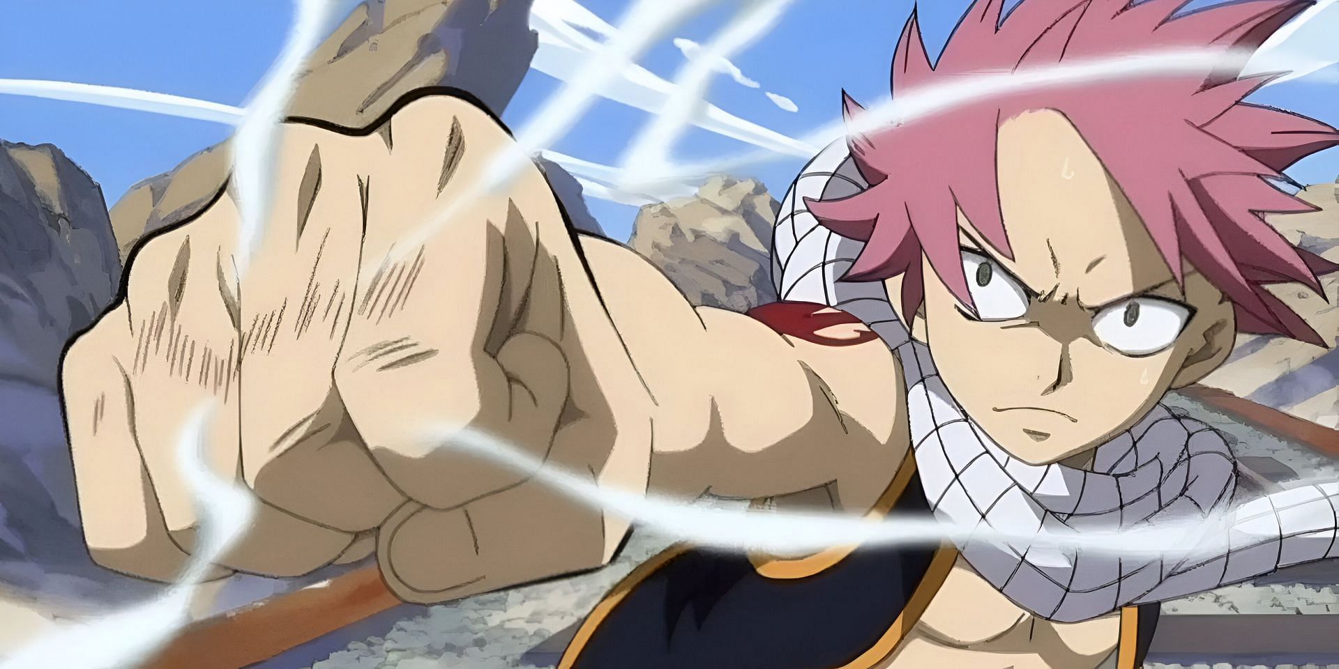 One of the adventurers in anime, Natsu Dragneel (Image via A-1 Pictures)